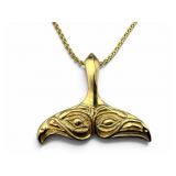 14K Northwest Native Lovebird Eagle & Raven