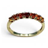 14K Gold Fire Opal Ring, Size 9