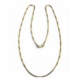 14k Gold Box Chain Necklace