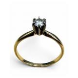 14k Gold Ring with Diamond