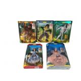 5 Barbie & Ken Wizard Of Oz Collector Dolls Set