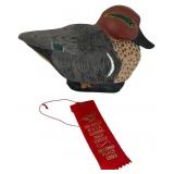 James R. Stewart Painted Green-Winged Teal Decoy