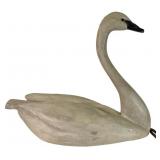 American Folk Art Hand Carved Wood Swan Decoy