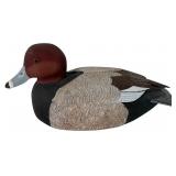 Robert W. Reich Carved Redhead Drake Duck Decoy