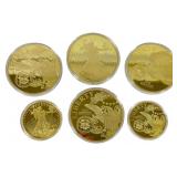US Numismatic Design Medals, Gold Layered Copper