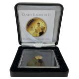 2022 Congo QEII Platinum Jubilee Gold Proof Coin