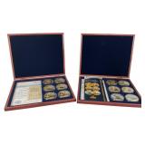 Pair US American Mint 250th HMS Victory Medallions