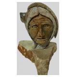 Soapstone Elder & Owl Sculpture