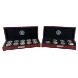 Pair Bradford Exchange US History & Apollo Coins
