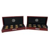 Pair Bradford Exchange 24K Gold-Plated Proof Coins