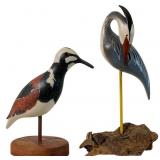 Luis Payan & Barbara Francis, Pair Wood Birds 1989