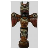 Patrick Seale Alaskan Carved Totem Pole Fog Woman
