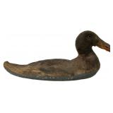 Antique Canvas-Covered Black Duck Hunting Decoy