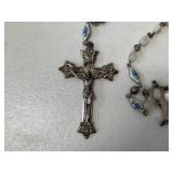 Italian Mother-of-Pearl Rosary & Str. Crucifix