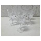 8 Spode Carillon Cut Crystal Wine & Water Glasses