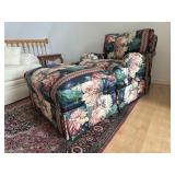 Vanguard Floral Club Chair & Ottoman Set