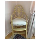 Karges Hand-Painted Hepplewhite Plume Armchair