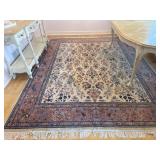 Hand-Knotted Persian Esfahan Bird & Flower Rug