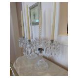 Waterford 2-Light Candelabra & Center Spire Pair