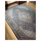 Persian Tabriz Mahi Pattern Wool & Silk Rug