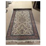 Hand-Knotted Persian Nain Wool & Silk Heritage Rug