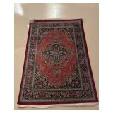 Fine Silk Persian Ghom Hand Tied Area Rug & Iran