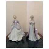 Pair Cybis Figurines Felicity & Belle of the Ball