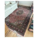 Ghom Iranian Fine Silk Rug & Medallion Field