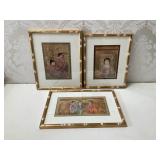 Edna Hibel Set 3 Japanese Series Prints, Signed