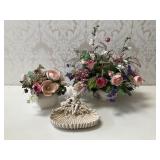 Mottahedeh Italian Porc. Centerpiece & Shell Basin