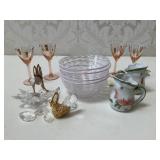 Glass & Ceramic Collection w/ Murano Style Bowls