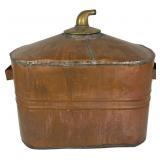 Antique Copper Submarine Style Moonshine Still Pot
