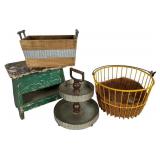 Set 4 Farmhouse & Industrial Style Accents