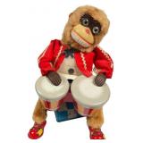 Alps Battery Bongo Monkey w/ Tin Lithograph Base
