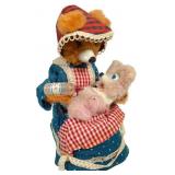 Alps Shoji Japan Mother & Baby Feeding Bear Toy
