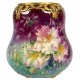 Royal Bonn Art Nouveau Floral Vase & Moriage