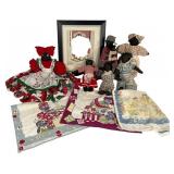 Black Americana Cloth Dolls & Framed Ephemera