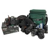 Nikon & Olympus SLR Cameras & Angï¿½nieux Lens