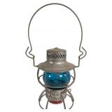 Dressel Central RR of NJ Cobalt Blue Globe Lantern