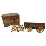 German Hand-Cranked Organ & Horse-Drawn Wagon