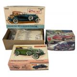Hubley, Gabriel & AMT Vintage Model Car Kits