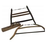 3 Woodworking Tools: 2 Buck Saws & Jointer Plane