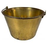 Hiram W. Hayden Spun Brass & Wrought Iron Kettle