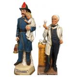Two McCormick Edison & Firefighter Porc. Decanters