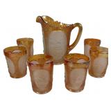 Imperial Marigold Carnival Windmill Water Set