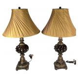 allen + roth Pair Barada Composite Table Lamps