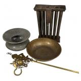 12-Tube Candle Mold, Brass Steelyard & Spittoon