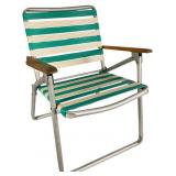 Telescope Casual Striped Folding Lawn Chair, 1960