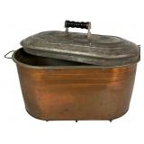 Primitive Copper Wash Tub Boiler