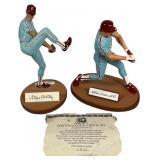 Signed Gartlan Phillies Schmidt/Carlton Figurines